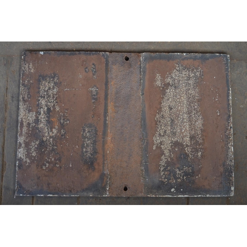 278 - Cast steel railway public notice trespass sign on behalf of Lancashire & Yorkshire Railways, 80.2x54... 