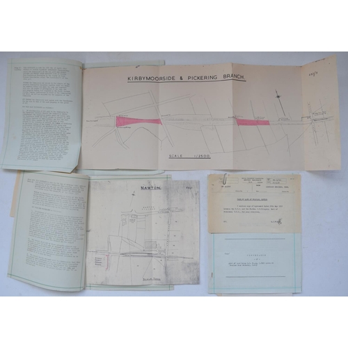 284 - Collection of documents related to British Railways conveyance, sale and work proposals and agreemen... 