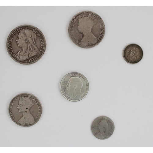 623 - Mixed GB and world coinage inc. 1849 Godless Florin and small selection pre-1920 silver coins (qty)