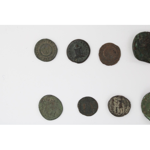 624 - Roman coins C1st to C5th AD incl. Constantine the Great, Faustina II, Delmatius etc. (10)