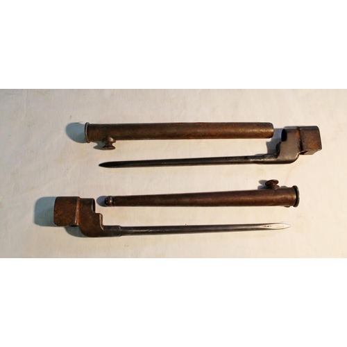 809A - Two British no.4 spike bayonets no. N67 (2)