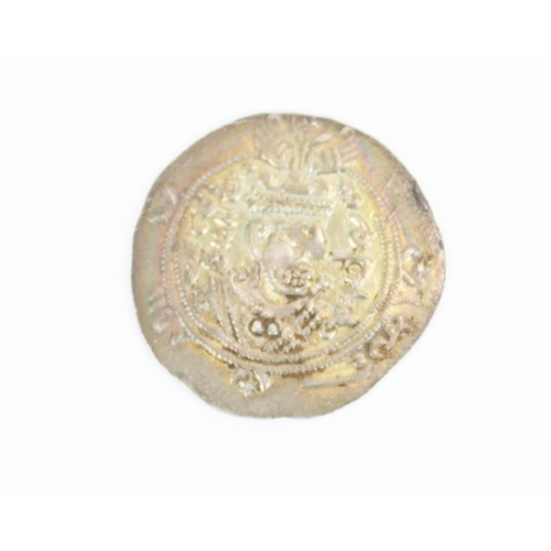 699 - Six Asian coins incl. Alexander Jannaeus 103 - 76BC, Evagoras 345 - 342BC, Walid 705 - 715AD, Tabari... 