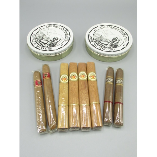 115 - Frazer Hines Collection - Four Alvaro Cedros cigars, 2 Farias Centenario cigars, 2 Swisher & Son Kin... 