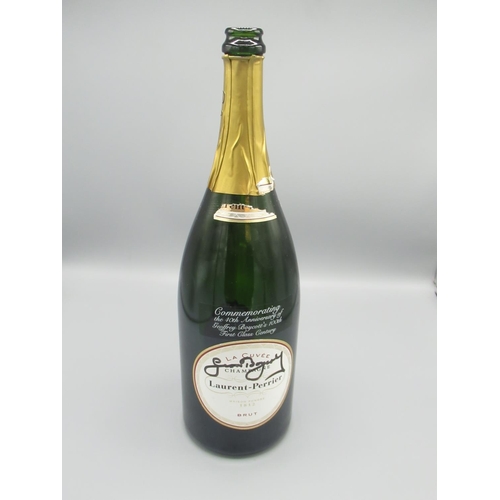 117 - Frazer Hines Collection - Empty Laurent-Perrier La Cuvee Champagne Brut 1.5 litre bottle, Commemorat... 