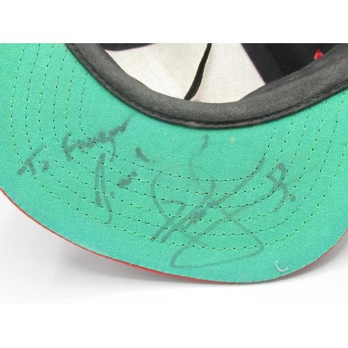 120 - Frazer Hines Collection - Texaco Racing Nigel Mansell baseball cap, inscribed to Frazer Hines from N... 