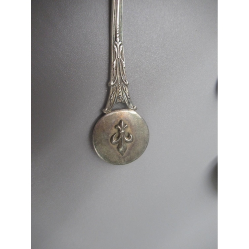 87 - Geo.V hallmarked Sterling silver spoon with Lincoln Cathedral finial, by James Usher & Son, Sheffiel... 