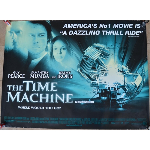 835 - Five modern original quad sheet film posters for Monsters Ball (Halle Berry), The Time Machine (Guy ... 