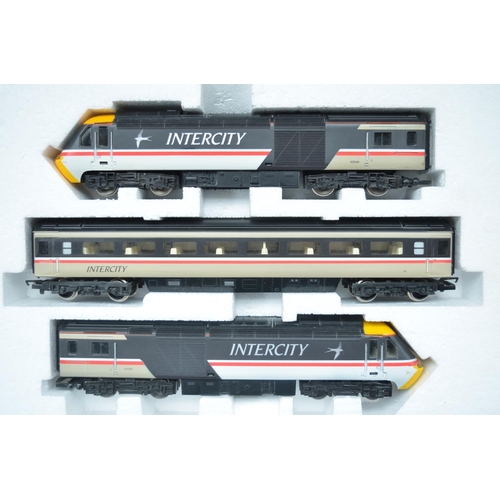 10 - Hornby boxed OO gauge 3 coach Class 43 InterCity 125 train pack set R336 with power car, coach and d... 