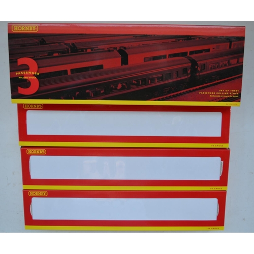 65 - Hornby OO gauge 3 piece LMS Coronation Coach set R4588. Models in mint condition, boxes/packaging ex... 