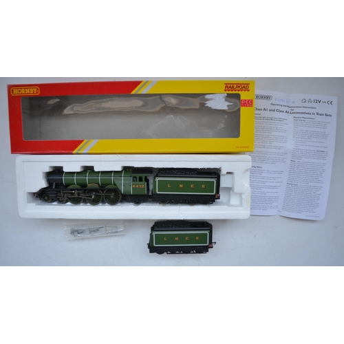 66 - Hornby OO gauge R3284TTS LNER Class A1 Flying Scotsman with TTS Sound fitted, model in near mint con... 