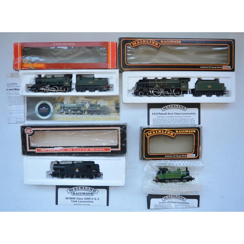 69 - Four previously run OO gauge electric locomotive models to include Hornby R852 BR Ivatt Class 2, Dap... 