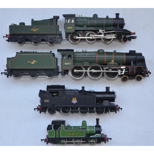 69 - Four previously run OO gauge electric locomotive models to include Hornby R852 BR Ivatt Class 2, Dap... 