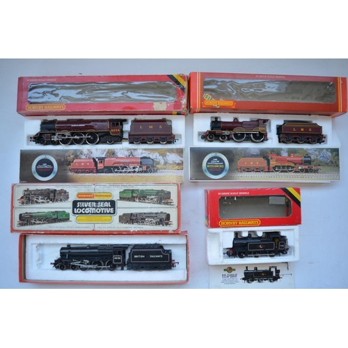 71 - Four previously run Hornby electric locomotive models to include R305 LMS Coronation Class 