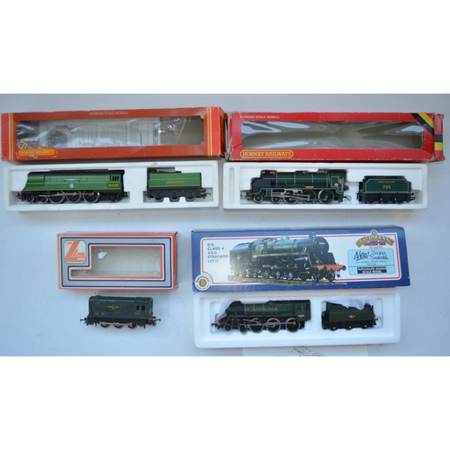 72 - Four previously run electric locomotive models to include Hornby R374 SR Battle Of Britain 