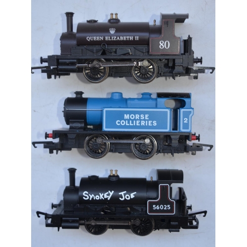 74 - Three Hornby OO gauge 0-4-0 industrial steam locomotives to include R3064 BR black 