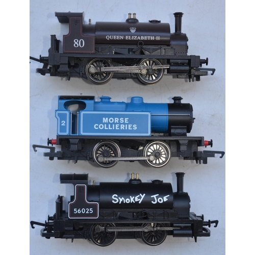 74 - Three Hornby OO gauge 0-4-0 industrial steam locomotives to include R3064 BR black 