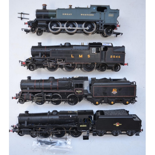 75 - Four previously run electric locomotive models to include Hornby R2321 BR 4-6-0 Class 5MT 