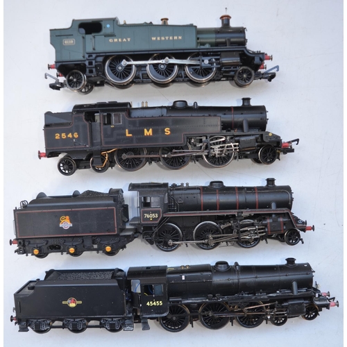 75 - Four previously run electric locomotive models to include Hornby R2321 BR 4-6-0 Class 5MT 