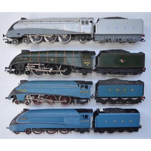 76 - Four OO gauge Class 4 electric steam train models, all A/F and in well used condition