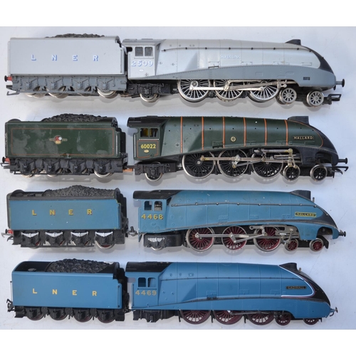 76 - Four OO gauge Class 4 electric steam train models, all A/F and in well used condition