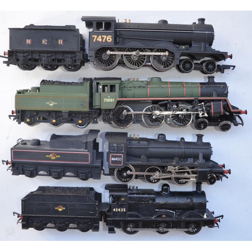 77 - Collection of 7 well used OO gauge electric steam train models from Hornby, Lima, Mainline and Tri-A... 