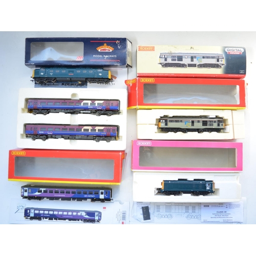 78 - Collection of previously run OO gauge electric train models to include Hornby R2757X Super Detail No... 