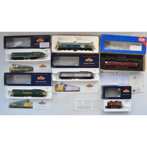 79 - Collection of previously run OO gauge electric train models to include Heljan 5200 D1007 Western Tal... 