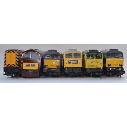 79 - Collection of previously run OO gauge electric train models to include Heljan 5200 D1007 Western Tal... 