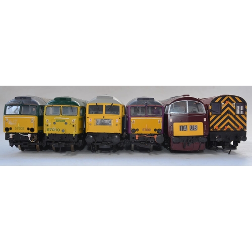 79 - Collection of previously run OO gauge electric train models to include Heljan 5200 D1007 Western Tal... 