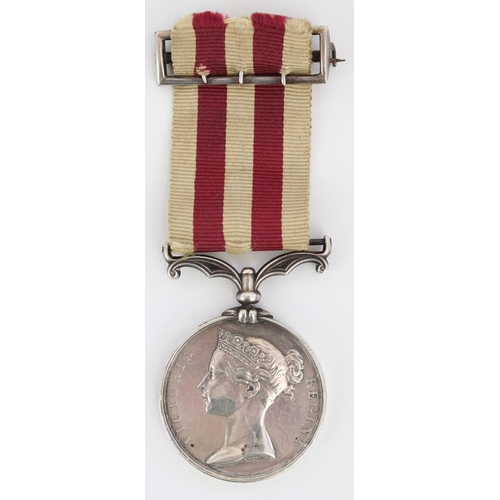 1297 - Indian Mutiny Medal 1857-1858, to Lieut. F. Austin 1st Battalion 60th Rifles