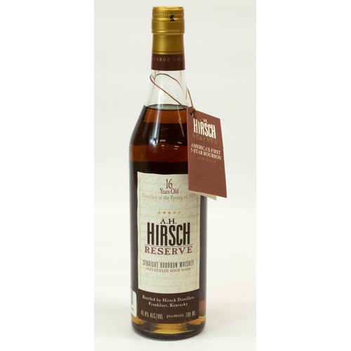 1305 - A. H. Hirsch Reserve Straight Bourbon Whiskey, 16 Years Old 700ml, 45.8%vol (91.6 Proof) with swing ... 