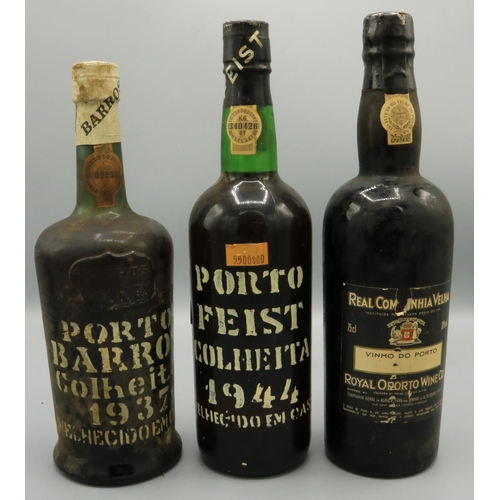 1310 - Colheita Vintage Port - Barros 1937, Fiest 1944 & Real Oporto Velha 1955, 3btls