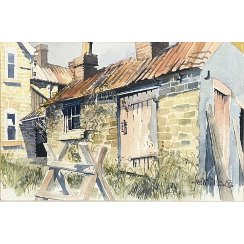 1376 - Fred Williams (British 1930-1986); 'Pheasant Hotel Harome' a set of four watercolours, and another, ... 