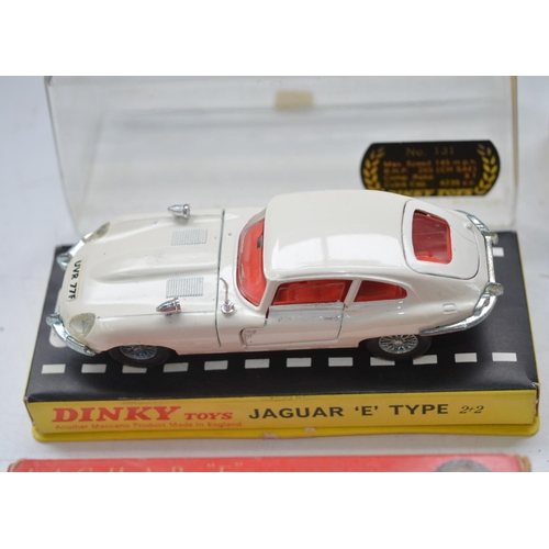 Collection of vintage Dinky Toys models to include 131 Jaguar E