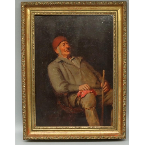 1366 - Edward Tennyson Reed (British 1860-1933); Portrait study of an elderly Gentleman seated in a Windsor... 