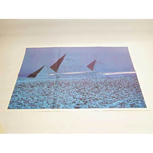 260 - Pink Floyd 'The Dark Side of the Moon' SHVL 804 LP, 2 Pink Floyd postcards and 2 Pink Floyd posters ... 