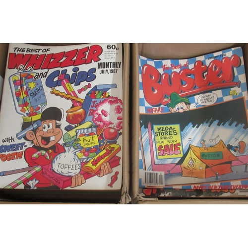 161 - Four boxes cont. Buster comics Jan 1993-Dec 1998, Whizzer and Chips 'Weekly' Nov 1988 - June 1994, W... 