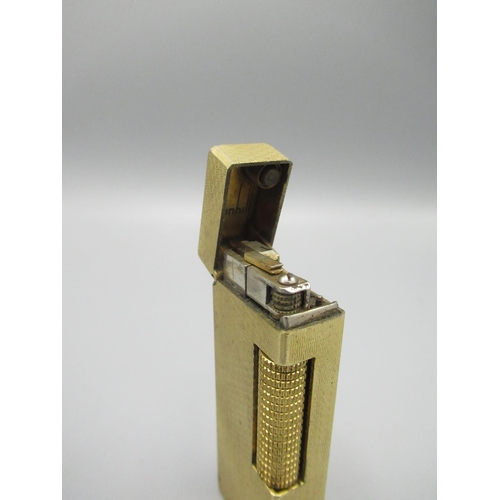 121 - Dunhill gold plated lighter, US RE24163 patented