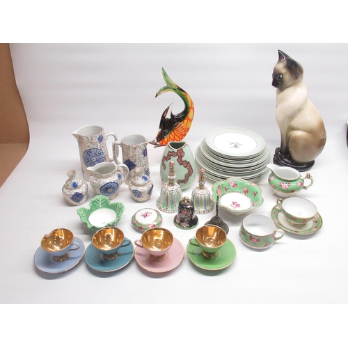 138 - Laurence Llewelyn-Bowen Collection - Noritake cup and saucer, cup, milk jug and bowl, Fenton 'Osaka'... 