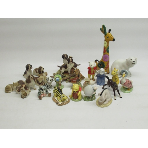 71 - Beswick Winnie-The-Pooh figures, Rupert The Bear figure, and other figures inc. Beswick, Royal Doult... 