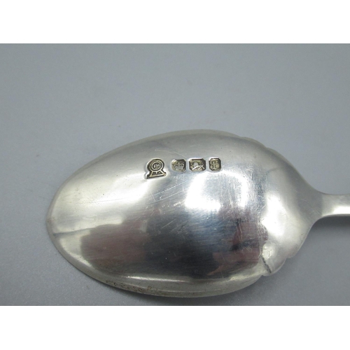 82 - Geo. V silver spoon with resin handle, Sheffield 1923, and a collection of EPNS and silver plate cut... 