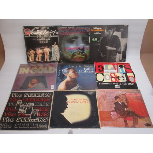 324 - Mixed collection of LPs inc. The Four Tops, The Supremes, John Lee Hooker, Earth Wind & Fire, B.B. K... 