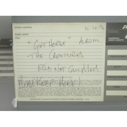 350 - The Creatures - Four Ampex 467 Digital Mastering Audio Cassettes containing music for the album 'Gif... 