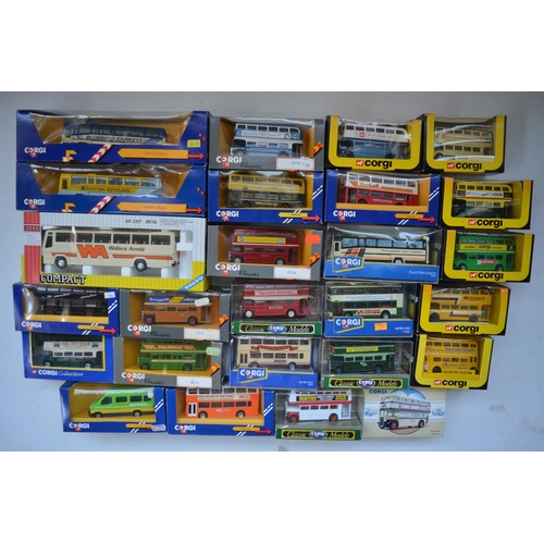 1514 - Twenty nine boxed diecast bus and van models from Corgi and Joal. Include 3 Corgi AEC Regent Sheffie... 