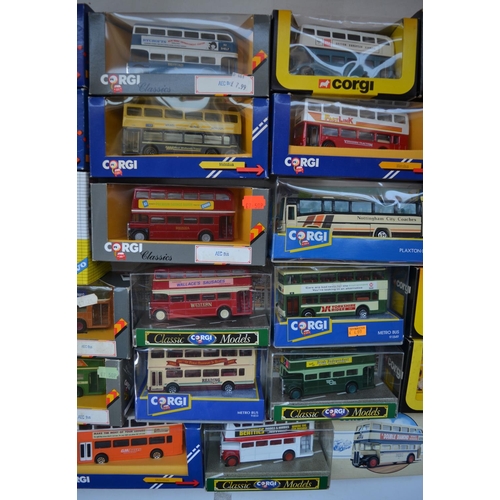 1514 - Twenty nine boxed diecast bus and van models from Corgi and Joal. Include 3 Corgi AEC Regent Sheffie... 