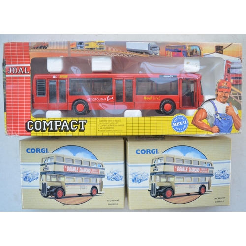 1514 - Twenty nine boxed diecast bus and van models from Corgi and Joal. Include 3 Corgi AEC Regent Sheffie... 