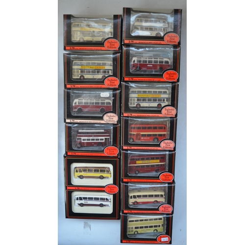 1515 - Thirty five boxed 1/76 scale diecast bus models by Exclusive First Editions, and 1 Corgi Original Om... 