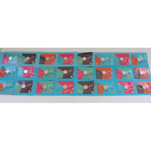 1500 - Royal Mint London Olympics 2012 50p sports collection, complete in folding card binder with finisher