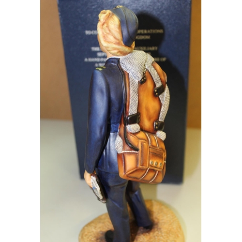 1064 - ASHMOR. Hand painted figure representing a female pilot of the AIR TRANSPORT AUXILIARY. H26cm. In or... 