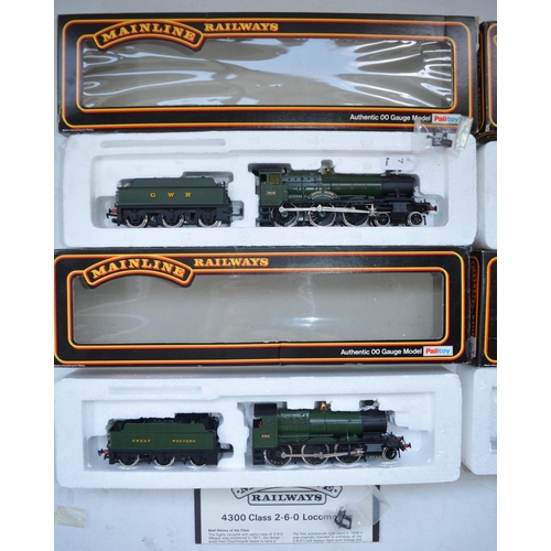 83 - Four OO gauge Palitoy Mainline Railways electric train models, all GWR to include 43XX 2-6-0 Mogul, ... 